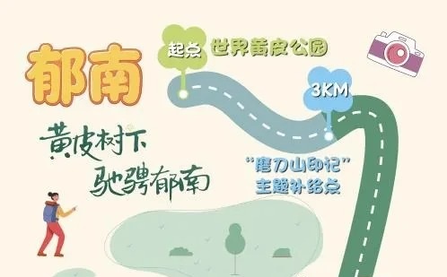 赏花季徒步选手穿越黄皮花海